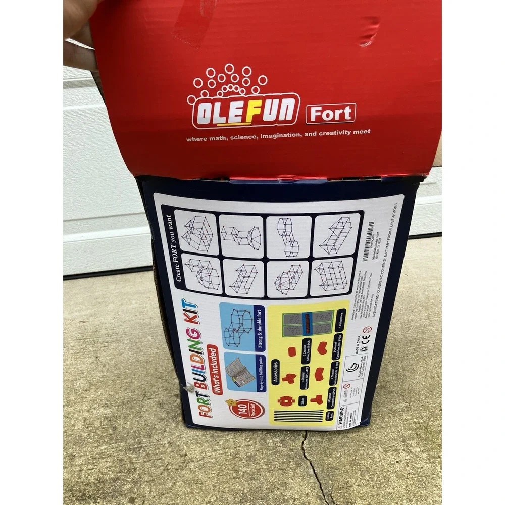 Build-A-Fort DIY By Olefun 140 Piece Set STEAM Experience NEW